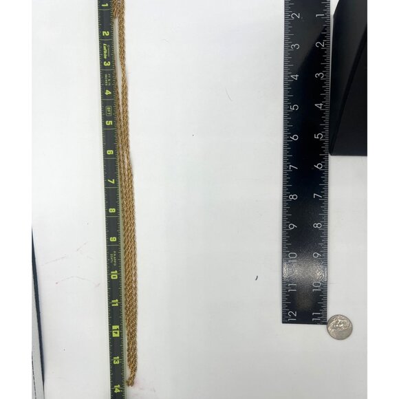 Vintage Monet Rope Chain 56" 1.8 mm  Gold-Tone Necklace Versatile Preppy Classy - Picture 4 of 9